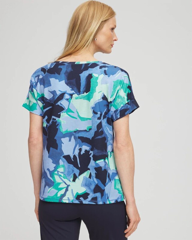 Zenergy Foliage Print Tee - image 3